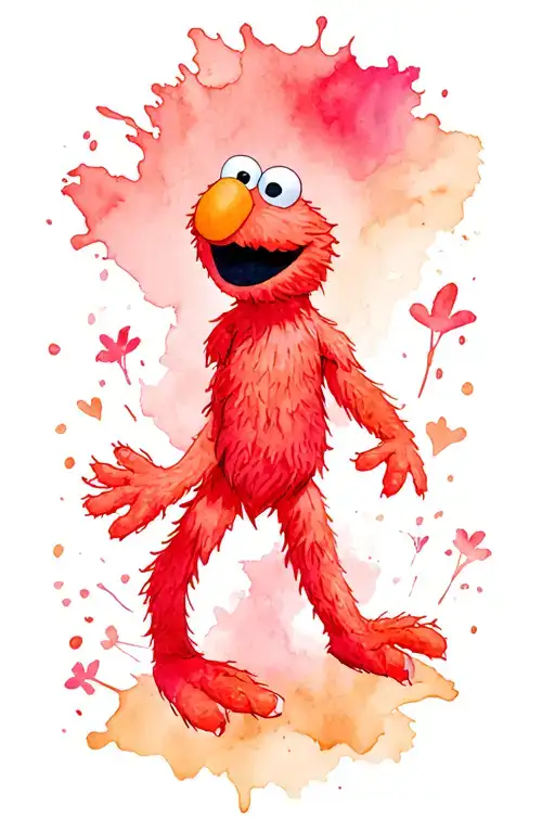 elmo tattoo design idea