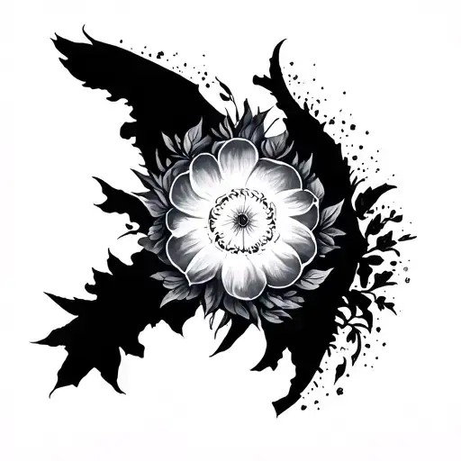 North South East West tattoo design idea