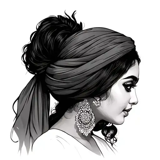 Ravneet Kaur Gill simple in Punjabi language tattoo design idea