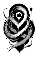 boredom symbol tattoo design idea