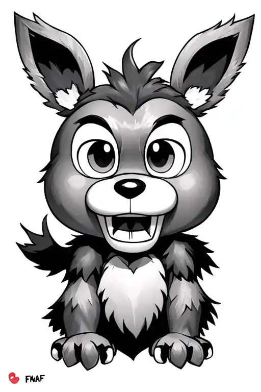 fnaf 4 foxy tattoo design idea