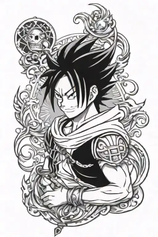 fairy tail anime tattoo design idea