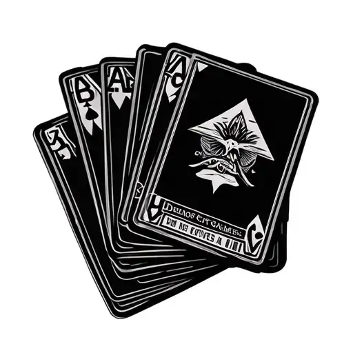 Title: "Dreams of Games and Travel"**### Description of the Illustration:1. **Background**: - **Game Cards* tattoo design idea