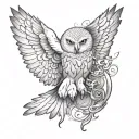 Hedwig tattoo design idea