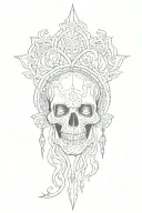 gothic tattoo without skull tattoo design idea