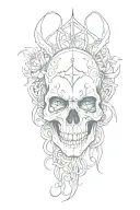 gothic tattoo without skull tattoo design idea