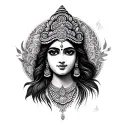 laxmi tattoo design idea