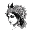 laxmi tattoo design idea
