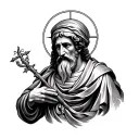 Saint Anthony tattoo design idea