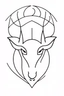 virgo and Taurus zodiac symbol tattoo design idea