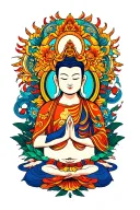 buddhist tattoo design idea