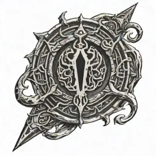 Elder Scrolls Dark Brotherhood Symbol tattoo design idea