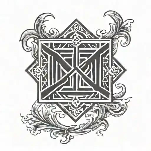 UTM Ambigram tattoo tattoo design idea