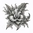 Oklahoma and flames tattoo design idea