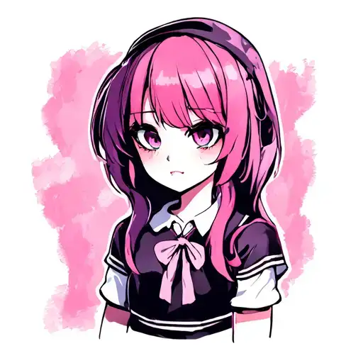 Susie from Deltarune anime girl tattoo design idea