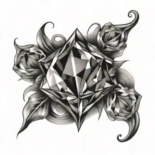 pressure makes diamonds tattoo design idea