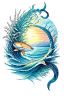 ocean themed tattoo design tattoo design idea