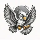 Looney Tunes Tweety Bird Tattoo shoulder for men flying tattoo design idea