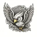 Looney Tunes Tweety Bird Tattoo shoulder for men flying tattoo design idea