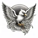 Looney Tunes Tweety Bird Tattoo shoulder for men flying tattoo design idea