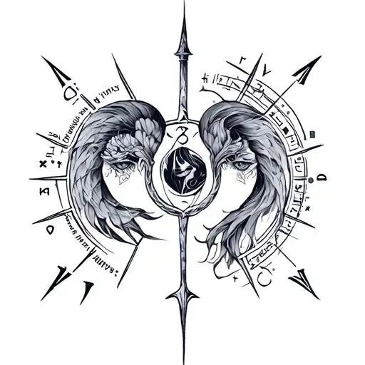 name: Mark, Zodiac: Virgo, Psychology students tattoo design idea