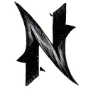 Cursive N tattoo design idea