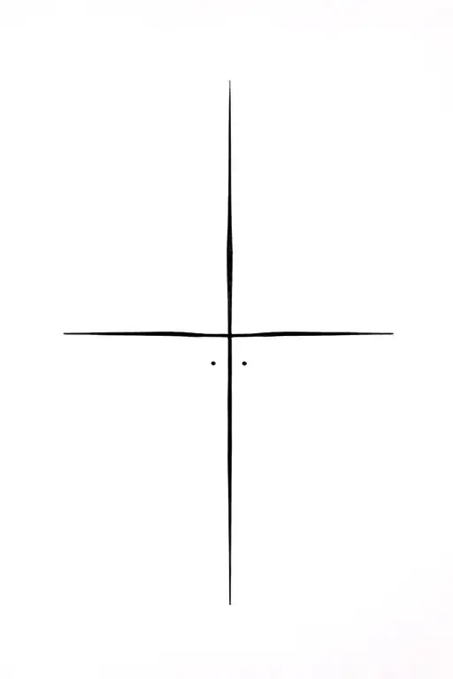 Maltese cross tattoo design idea