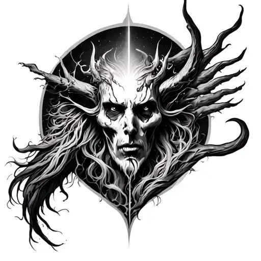 heaven vs hell full back tattoo tattoo design idea