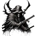 Bloodborne Hunter tattoo design idea