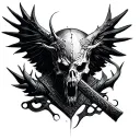 Bloodborne Hunter tattoo design idea