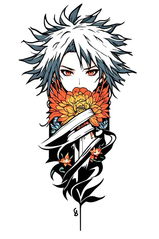 Bleach anime creative tattoo design idea