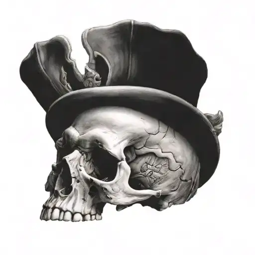 Skull that represent Envy  tattoo design idea