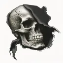 Skull that represent Envy  tattoo design idea