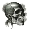 Skull that represent Envy  tattoo design idea