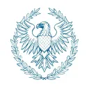 Habsburg Double Headed Eagle surrounded by a laurel wreath tattoo design idea