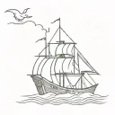 ark inspired by noahs ark.  tattoo design idea