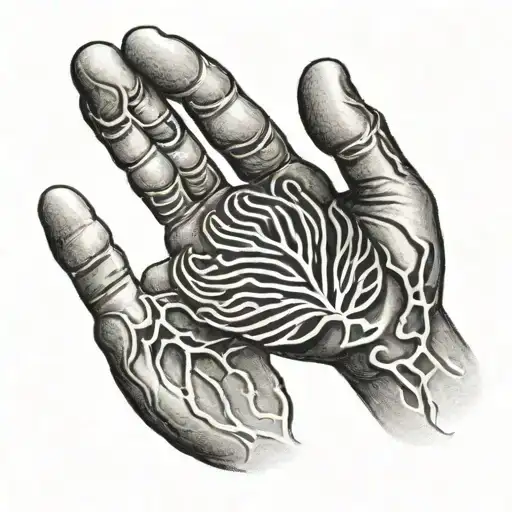 baby handprint tattoo tattoo design idea