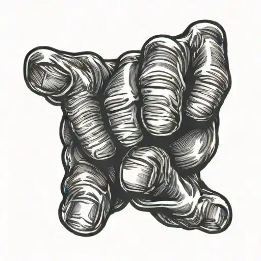 fist raised tattoo design idea