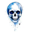 witch's horror inspired skull dead creepy cute tattoo design idea