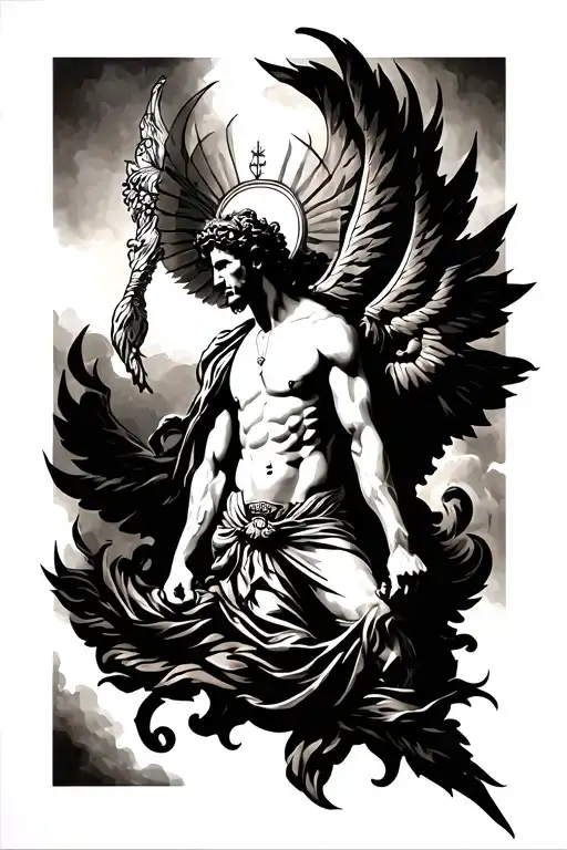 saint sebastian tattoo design idea