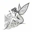 fairy tattoo design idea
