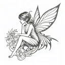 fairy tattoo design idea