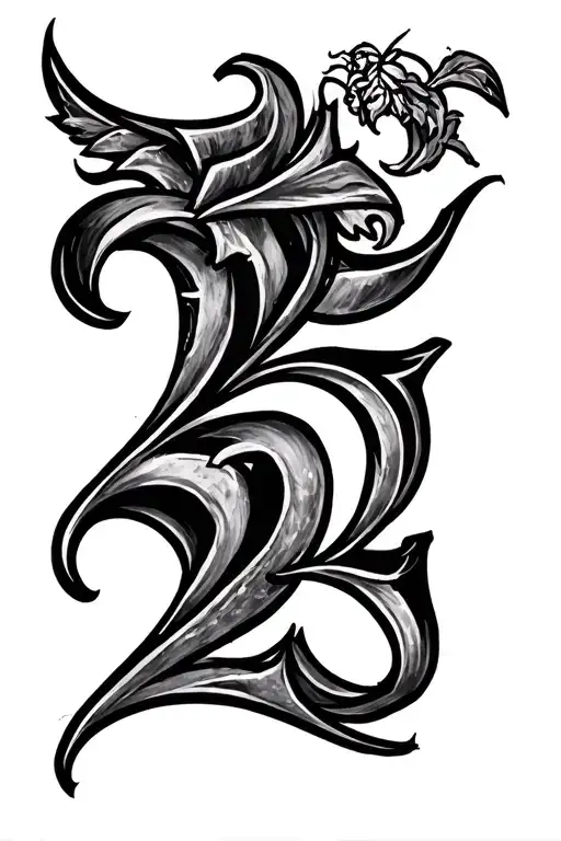 September 25th 2007 roman numerals tattoo design idea