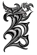 September 25th 2007 roman numerals tattoo design idea