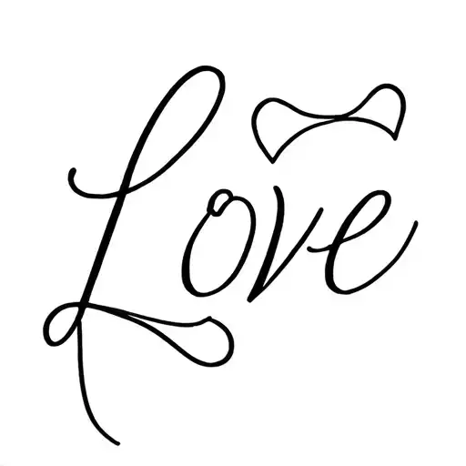 Love Fati tattoo design idea