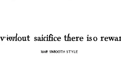 "without sacrifice there is no reward" tattoo design idea