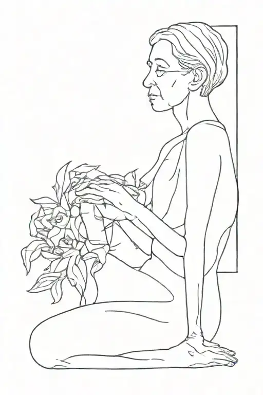 my grandmother who raised me but with whom it was sometimes complicated tattoo design idea