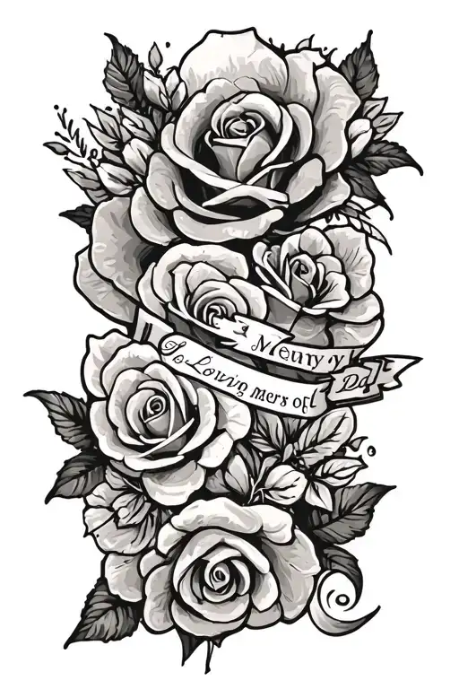 in loving memory of dad tattoo design idea