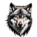 alpha wolf small tattoo tattoo design idea