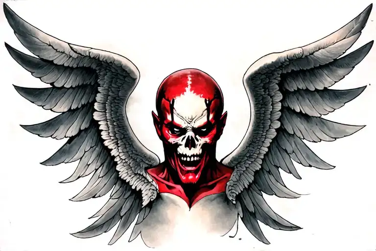 Hellboy 2 Angel of Death  tattoo design idea